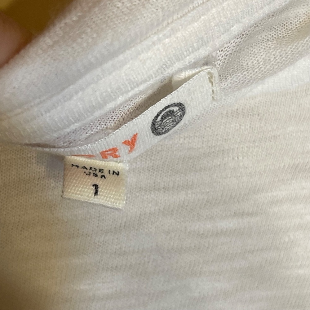 Sundry White Almost French Tee - Picture 6 of 8